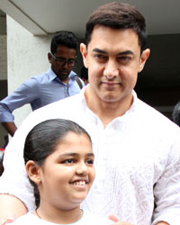 Aamir Khan at Aamir Khan Celebrates Eid