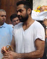 Abhay Deol at Abhay Deol Father Funeral