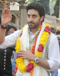 Abhishek Bachchan at Abhishek Visits Siddhivinayak Temple