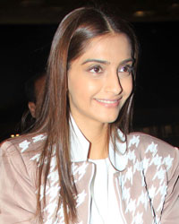 Sonam Kapoor at Aishwarya and Sonam Leaving for Cannes