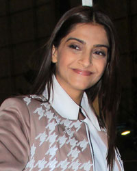 Sonam Kapoor at Aishwarya and Sonam Leaving for Cannes