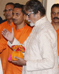Amitabh Bachchan at Ambanis Clelebrate Ganesh Chaturthi