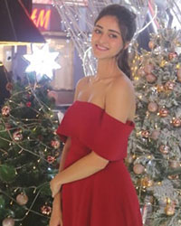 Ananya Panday at Ananya Panday Unveils Christmas Decor