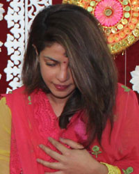 Priyanka Chopra at Anurag Basu Saraswati Pooja Celebration