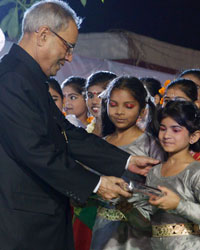 Indian President during the Baisakhi celebrations at  President’s Estate