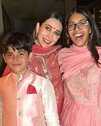 Karishma Kapoor with her children Kiaan Raj Kapoor and Samiera Kapoor
