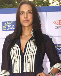 Neha Dhupia at Bombay Blue Launches Braille and Audio Food Menu