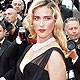 Actress Vahina Giocante poses on the red carpet for the opening ceremony of the 64th Cannes Film Festival