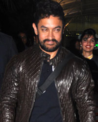 Aamir Khan at Celebrities Snapped at Airport