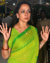 Hema Malini at Celebrities Snapped at Airport