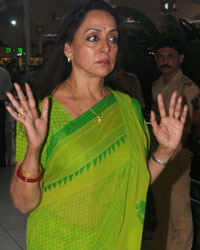 Hema Malini at Celebrities Snapped at Airport