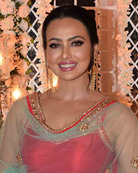 Sana Khan at Celebs Attending a Wedding at BKC