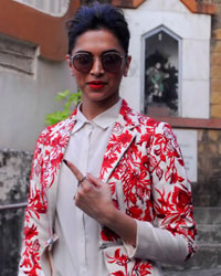 Deepika Padukone at Celebs Cast Their Vote at Assembly Elections 2014