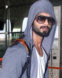 Shahid Kapoor at Celebs Depart for IIFA 2015