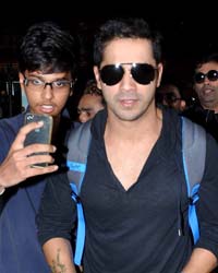 Varun Dhawan at Celebs Return from AIBA