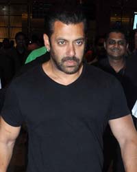 Salman Khan at Celebs Return from AIBA