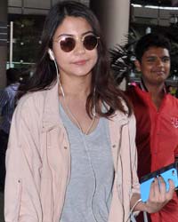 Anushka Sharma at Celebs Return from AIBA