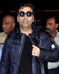 Karan Johar at Celebs Return from AIBA