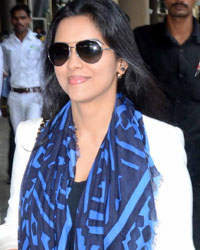 Asin at Celebs Return from SIIMA