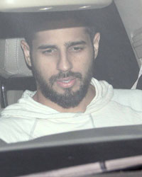 Sidharth Malhotra at Celebs Snapped at Karan Johar House