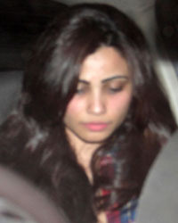 Daisy Shah at Celebs Throng Salman`s Residence