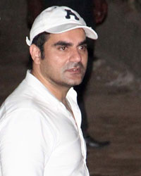 Arbaaz Khan at Celebs Throng Salman`s Residence