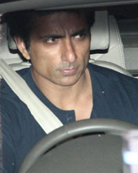 Sonu Sood at Celebs Throng Salman`s Residence