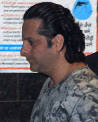 Fardeen Khan at Celebs Throng Salman`s Residence