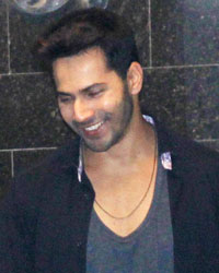 Varun Dhawan at Celebs Throng Salman`s Residence