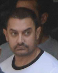 Aamir Khan at Celebs Throng Salman`s Residence