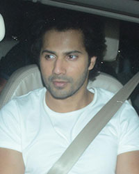 Varun Dhawan at Celebs Visit Galaxy Apartment to Welcome Salman