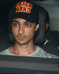 Aayush Sharma at Celebs Visit at Salman Khan`s House