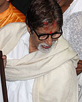 Amitabh Bachchan at Celebs at Andheri Cha Raja