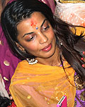 Mugdha Godse at Celebs at Andheri Cha Raja