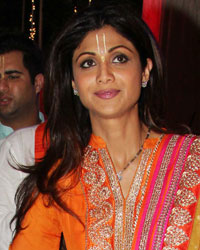 Shilpa Shetty at Celebs at ISKCON Temple