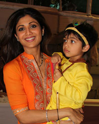 Shilpa Shetty at Celebs at ISKCON Temple