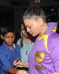 Rakhi Sawant at Children`s Day with Rowdy Bangalore Team