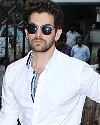 Neil Nitin Mukesh at Condolence Meet of Madhur Bhandarkars Mother