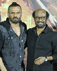 Suneil Shetty and Rajinikanth Suneil Shetty and Rajinikanth