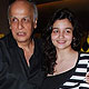 Mahesh Bhatt and Aliyah Mahesh Bhatt and Aliyah