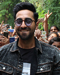 Ayushmann Khurrana at Dream Girl Promotion at Gargi College