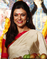 Sushmita Sen at Durga Pooja 2014