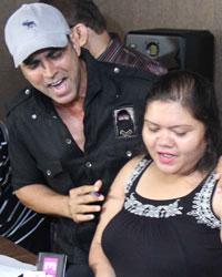 Akshay Kumar at Entertainment Song Recording