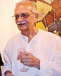 Inauguration of painting exhibition Epic on Rock Shelters by artist Ashok Bhowmick