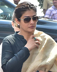 Raveena Tandon at Funeral of Sridevi