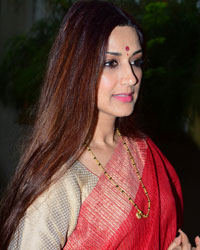 Sonali Bendre at Ganpati Visarjan 2017