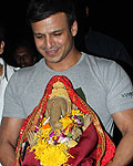 Vivek Oberoi at Ganpati Visarjan