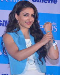 Soha Ali Khan at Gillette Venus Satin Care Shave Gel Launch