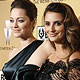 Marion Cotillard and Spanish actress Penelope Cruz arrive at The Weinstein Company Golden Globes after party in Beverly Hills