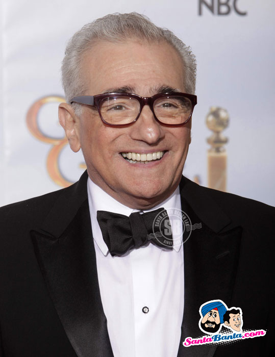 Director Martin Scorsese poses backstage after being awarded the Cecil B. DeMille Award at the 67th annual Golden Globe Awards